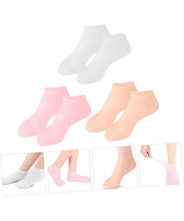 DOITOOL 6 Pairs Gel Socks Lined Socks Anti- Moisturizing Womens Low Cut Socks Socks Moisturizing Heel Moisturizing Socks for Women Men Stocking Man Foot Sebs High Heels - Buy Online on GoSupps.com