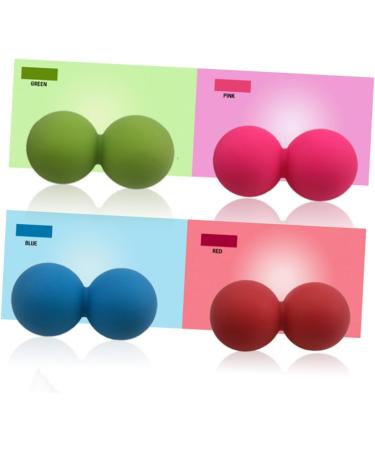 Shop Minkissy 2-Piece Peanut Massage Roller Set - Gym & Yoga Mobility Ball for Muscle Relief | International Shipping Available - Buy Online on GoSupps.com