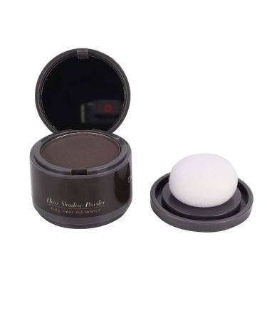 Hair approach Shadow powder Hair base powder hairline beauty cosmetics to fill out darling hair hairline shadow powder with puff and mirror for women and men (dark brown)