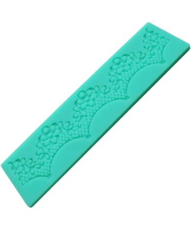 HOMSFOU 4 Pcs Cakesicles Mold De para Gelatinas Silicone Molds Cake Mold Cake Toppers Cake Decorations Fondant Molds DIY Mould Silicone Baking Mold 3D Fringe Lace 17.5X4.8CMx2pcs Greenx2pcs - Buy Online on GoSupps.com