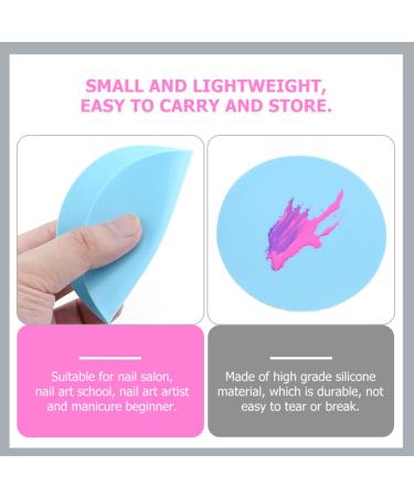 Lurrose 6-Piece Mixing Palette Set | Nail Color Mixing Plates & Tools for Nail Art Pigment Mixing & Manicure | International Shipping - Buy Online on GoSupps.com