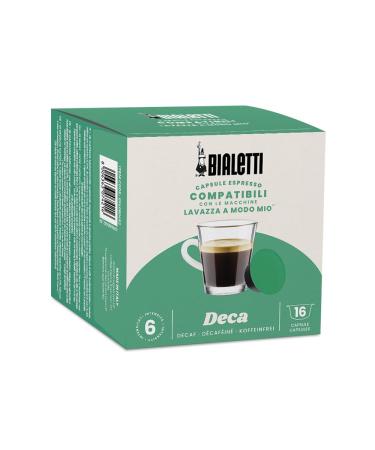Bialetti Café Capsules compatibles Lavazza® - Décaféiné - 16 Capsules