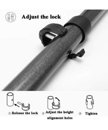 Easy Walking Stick/Crutches with Ergonomic Handle Height Adjustable Mobility Bar with Non Slip Base for Men Handicapped Women and Injured Elderly People Practical Independence - Buy Online on GoSupps.com