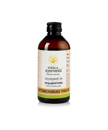 Ayurveda Kottamchukkadi Thailam bottle of 200 ml Oil (Free Pallas USA Rose prefume Oil)