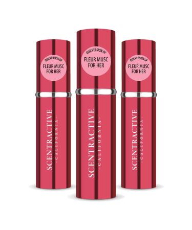 CA Perfume Impression of Fleur Musk For Women Replica Version Fragrance Dupes Concentrated Long Lasting Eau de Parfum Spray Refillable Atomizer Bottle 0.17 Fl Oz/5ml-X3 NARCISO R. FLEUR MUSC IMPRESSION 0.51 Fl Oz (Pack of 1)