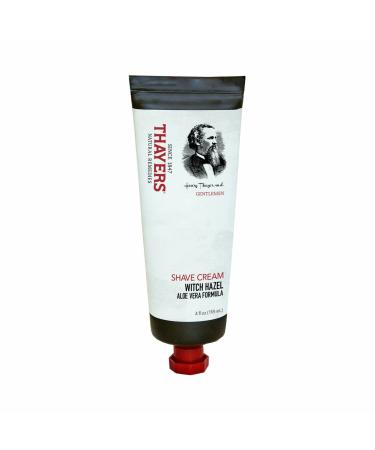 THAYERS Gentlemen's Collection Shave Cream with Witch Hazel and Aloe Vera, 4 Fl Oz