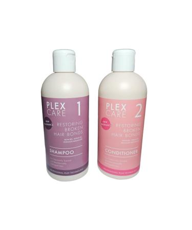 Plex Care No.1 and No.2 Professional Technology Shampoo and Conditioner Set to Restore Damaged Hair 2x300ml