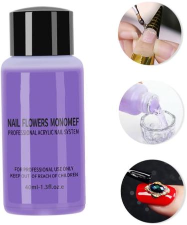 Acrylic Nail Liquid Monomer 40ml Non-Yellowing Manicure Crystal Powder Carving Fluid Monomer Acrylic Nail Liquid - Buy Online on GoSupps.com