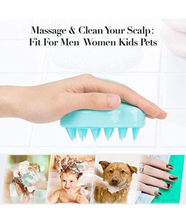 Hicollie Scalp Massage Brush - Silicone Hair Care for Dandruff & Hair Growth | Ideal for Men Children & Pets - Buy Online on GoSupps.com