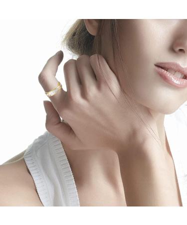 Vicmag 4X Strength Magnetic Copper Rings for Women - 3500 Gauss Magnets - 100% Solid Pure Copper - Adjustable - Jewelry Gift Box - Gold Silver & Silver Gold - 2PCS - Buy Online on GoSupps.com