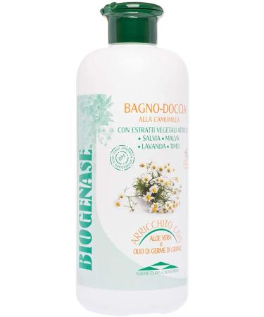 BIODERM BIODERMOCOSMETICI Biogenase Gel Douche Relaxant la Camomille sans Paraben pour Tout Type de Peau 500 ml