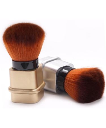 DOITOOL Nail Dust Brush Mineral Brush Makeup Accessory Blush Makeup Brush Bronzer Powder Multi-use Makeup Brush Makeup Powder Brush Bronzer Brush Travel Nylon Wool Lipstick Highlight 8.2x3.3cm Golden - Buy Online on GoSupps.com
