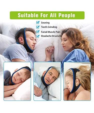 Adjustable Upgraded Anti Snoring Chin Strap for Men and Women - Effective Stop Snoring Aid for Better Sleep - Buy Online on GoSupps.com