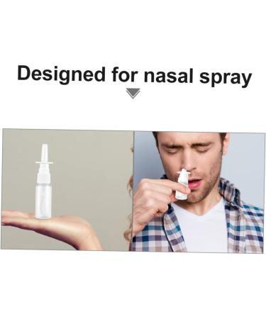 10pcs Rhinitis Spray Bottle - Empty Fine Mist Nasal Sprayers for Travel - Silver - Buy Online on GoSupps.com