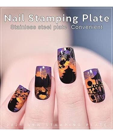 KADS Nail Stamping Plate Chinese Style Nail Art Stamp Template bamboo Lotus DIY Image Template Manicure Stamping Plate Stencil Tools (CN030) - Buy Online on GoSupps.com