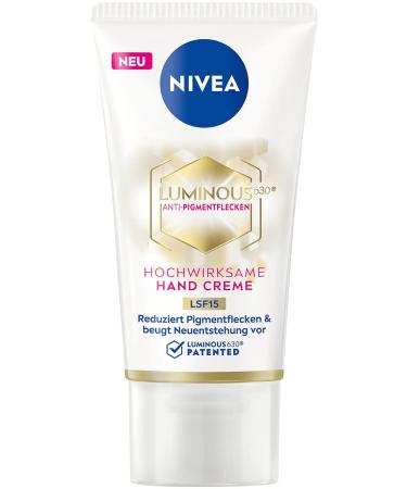 Nivea Cellular Luminous 630 Tinted Fluid & Hand Cream - Anti-Pigment Spots - LSF 20 - 50ml - Buy Online on GoSupps.com