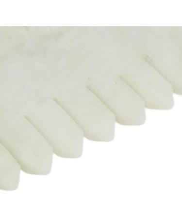 Verdant Touch Meridians Massage Comb - Jadestone Gua Sha Tool for Pain Relief & Head Relaxation | Ergonomic Design | International Shipping - Buy Online on GoSupps.com