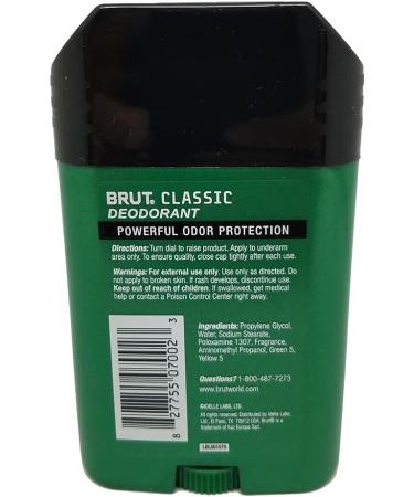 Brut Deodorant Original Fragrance 2.25 Oz (Pack of 6) - 2.25 Ounce Deodorant Bundle - Buy Online on GoSupps.com