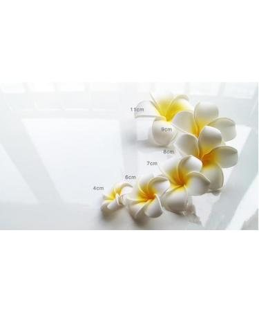 Demarkt Plumeria Hair Clips - Yellow Flower Hair Accessories | 4cm DIY Hair Clips for All Styles - Buy Online on GoSupps.com