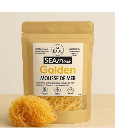  al badil Wild Golden Sea Moss - 100% Natural Superfood - Golden Sea Moss: The magic ingredient for a healthy and balanced life (50g) - Buy Online on GoSupps.com