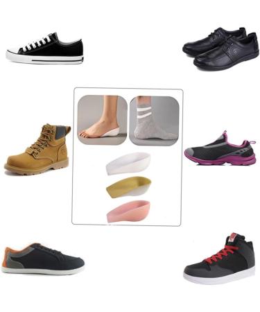 NOLITOY Heel Inserts for Height Increase - 2 Pairs Elevator Insoles & Heel Support Pads for Men & Women - Comfort & Lift in Pink - Buy Online on GoSupps.com