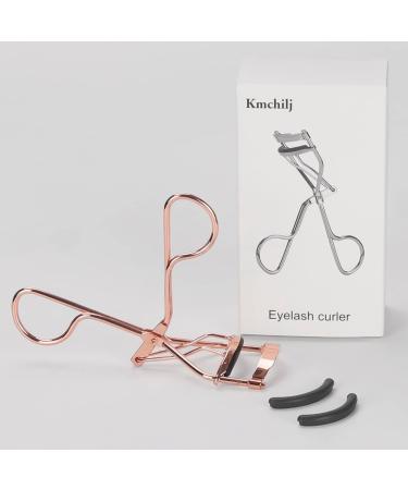 Kmchilj Metal Eyelash Curler with 2 Silicone Pads - Rose Gold Eye Makeup Tool - Buy Online on GoSupps.com