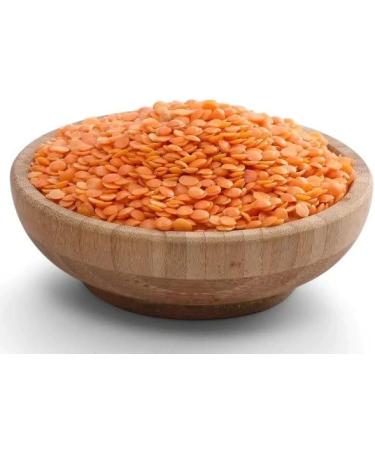 Red Split Lentils (900g) - Massor Dal | High Protein, Non-GMO, Vegan | Easy to Cook | Premium Quality in Reusable Zip Lock Bag - Buy Online on GoSupps.com