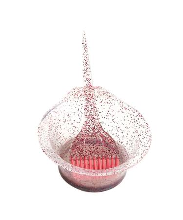 Nopeilvi hair dye set hair dye bowl brush set set salon hair dye set salon hair dyel-brush set hair dye tools hair dye tool set hairdresser styling accessories (red)