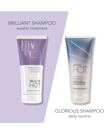 White Hot Brilliant Shampoo 200ml - Nourishing Shampoo for Beautiful Hair - Buy Online on GoSupps.com