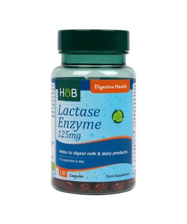Holland and Barrett Lactase Enzyme 125mg 120 Capsules