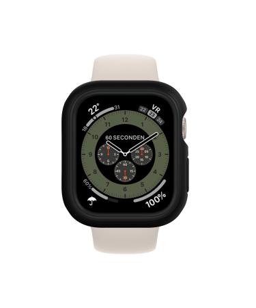 RHINOSHIELD Bumper Case Compatible with Apple Watch Series 8/7 45mm | Slim Protective Cover, Lightweight and Shock Absorbent - Black 45mm Black