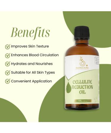 Cellulite Reduction Oil | Natural Firming & Toning Essential Oil for Men & Women | Improve Skin Texture & Elasticity | Anti-Cellulite Massage Oil - 100ml - Buy Online on GoSupps.com