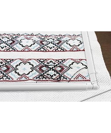  Cross Stitch Frame, Plastic Clip Roller Frame for Embroidery  Cross Stitch Quilting Needlepoint Tool for Embroidery, Quilting,  Cross-Stitch, Needlepoint (27.9x27.9cm)