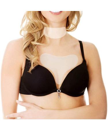 Phcomrich fold paves for the neck and chest 2 reusable anti-fold silicone pillows smoothing and reducing neck folds treatment and prevention of wrinkles