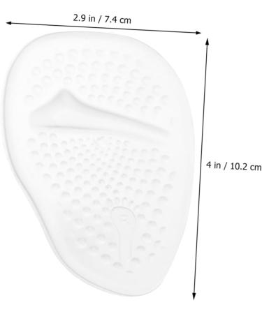 Didiseaon Silicone Forefoot Pad | Women's Clear Heel Insoles | Anti-Slip Metatarsal Support | Plantar Relief | 3 Pairs - Buy Online on GoSupps.com