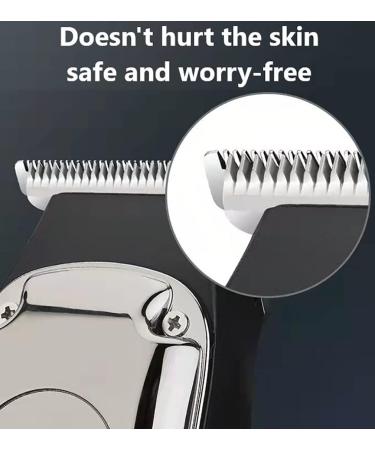 Pro Hair Clipper Fader for Men Oil Head Hair Trimmer Children Can Use Electric Clippers Modern Design Sense Rechargeable Razor Modern Silver - Buy Online on GoSupps.com