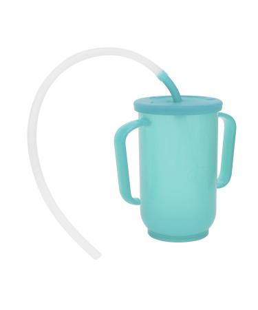 Akzoeyheassthe leak -proof drinking cup senior beak cup 2 handles cup with straw beaking cup with lid feeding aid drinking aid for adults older patients pregnancy