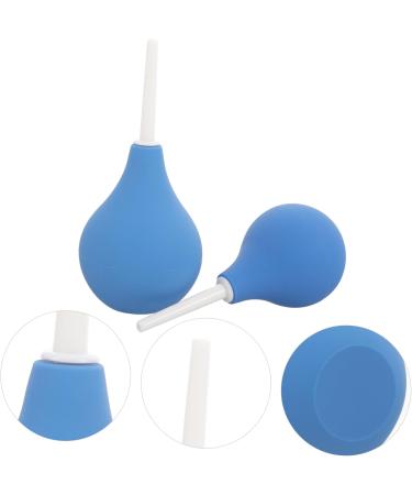 Homoyoyo 2pcs Ear Washer Bulb Portable Ear Cleaning Bulb for Adults Boy Girl Small Medium Wax Removal Dust Cleaning Tool Blue - Buy Online on GoSupps.com