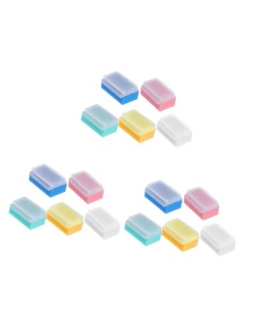 ADOCARN Brush Scrubber Baby 15 pcs Massage Shower Kids Baby for Bathing + Green Yelloew Sponge Scrubber White Blue Baby Bath mediumx3pcs