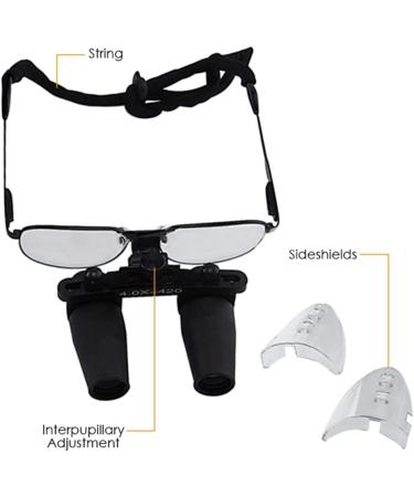Nickel Alloy Frame 4.0X 4X Magnification Binocular Magnifier - Buy Online on GoSupps.com