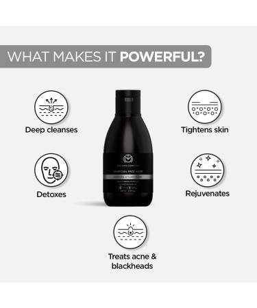 The Man Company Activated Charcoal Face Wash for Men - 100ml | Ylang Ylang & Argan Oils | Deep Cleansing Anti-Pollution Oil Control Blackheads Removal - Shop Internationally - Buy Online on GoSupps.com