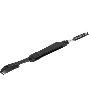 Eyelash Comb Tools Eyelash Brush Plastic Eyebrow Comb 2 Use for Makeup (Black) - Buy Online on GoSupps.com
