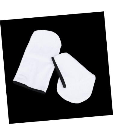 POPETPOP 3 Pairs Work Glove Bath Mitt Manicure Gloves Heated Booties for Gloves for Work Heart Bun for Hair Paraffin Wax Bath Drill Vise was Bath Hand Cover White Care Liner - Buy Online on GoSupps.com