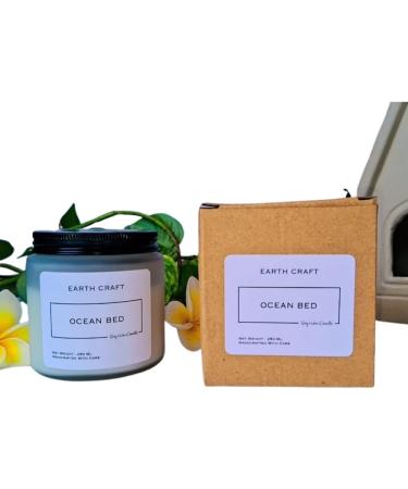 Buy EARTH CRAFT Aromatherapy Scented Candles - Handmade Soy Candles for Home Decor Bedroom & Bath - Non-Toxic Smokeless Ocean Bed Aroma - Buy Online on GoSupps.com