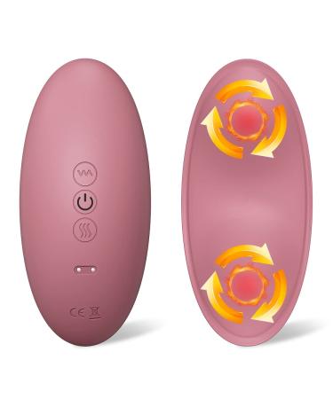 HAYAEN Heating Lactation Mssager Vibrating Breast Massager 2 in1, 3 Adjustable Heating + 10 Vibration for Clogged Ducts,Breastfeeding Massager to Improve Milk Flow and Congestion (Pink)