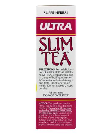 Buy Hobe Labs Ultra Slim Tea - Caffeine Free Herbal Blend (24 Tea Bags, 1.69 oz) for Weight Loss - Buy Online on GoSupps.com