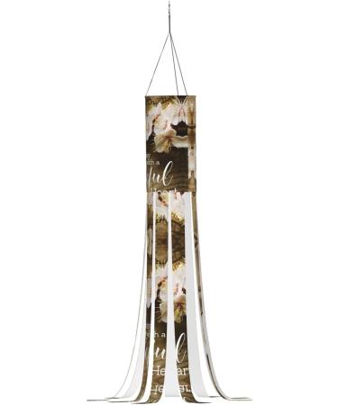 Inspirational Quotes Halloween Windsock Ghost Flag 40" Halloween Outdoor Hanging Decorations Garden Window Yard Decor - Buy Online on GoSupps.com