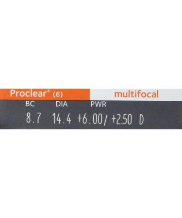 Proclear Multifocal D-Profile Monthly Soft Lenses - 6 Pack | BC 8.70mm DIA 14.40 ADD HI 6.00 Diopters - International Shipping - Buy Online on GoSupps.com