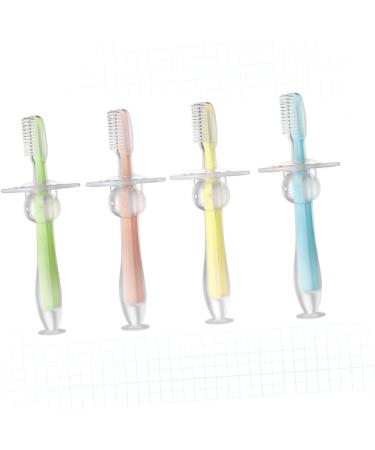 Partykindom Silicone Toothbrush Set for Toddlers - 12 Pack Infant Training Brushes for Gentle Teeth Cleaning - Buy Online on GoSupps.com