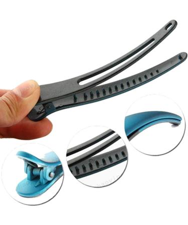 Egurs 12-Pack Plastic Alligator Hair Clips - DIY Hairstyle Sectioning Clips for Hairdressing - 12 cm - Buy Online on GoSupps.com